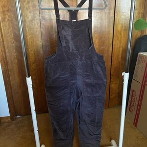 Aerie Grey Corduroy Jumpsuit